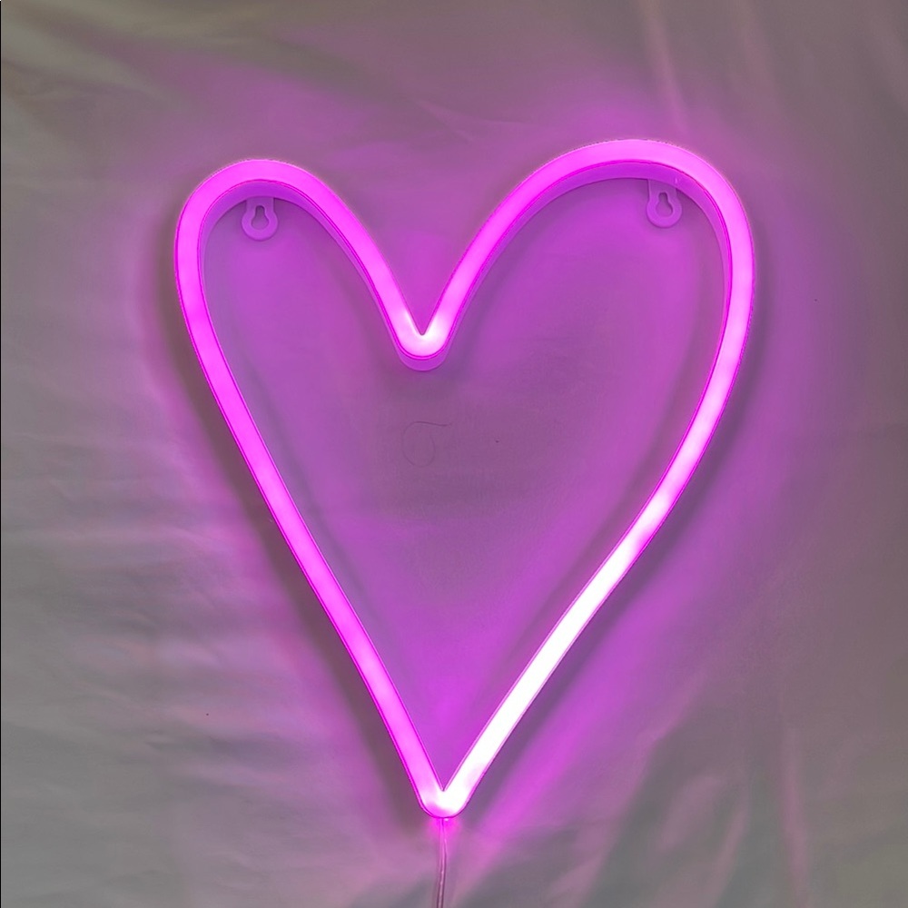 ❤️❤️❤️ Pink Heart Neon Light